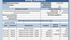 Difference between billing invoice and statement of account