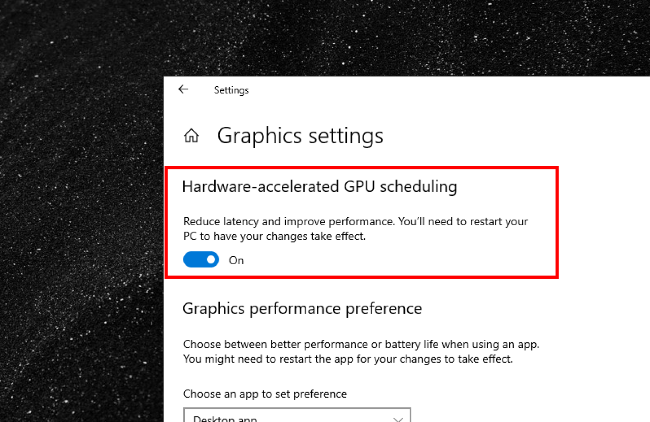 How to Enable Hardware Accelerated GPU Scheduling in Windows