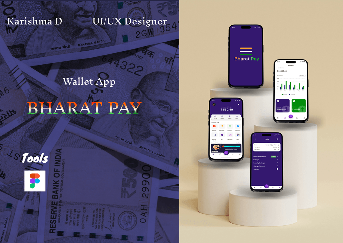 Bharath Pay (Wallet App) :: Behance