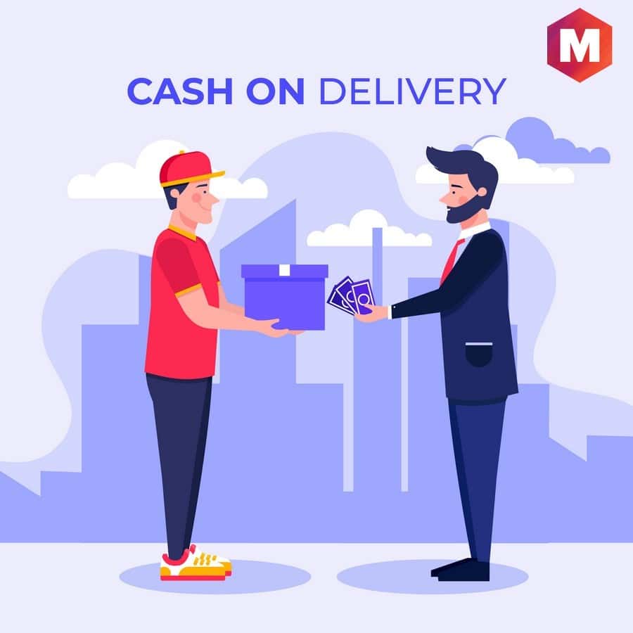 Cash on delivery or cash in delivery