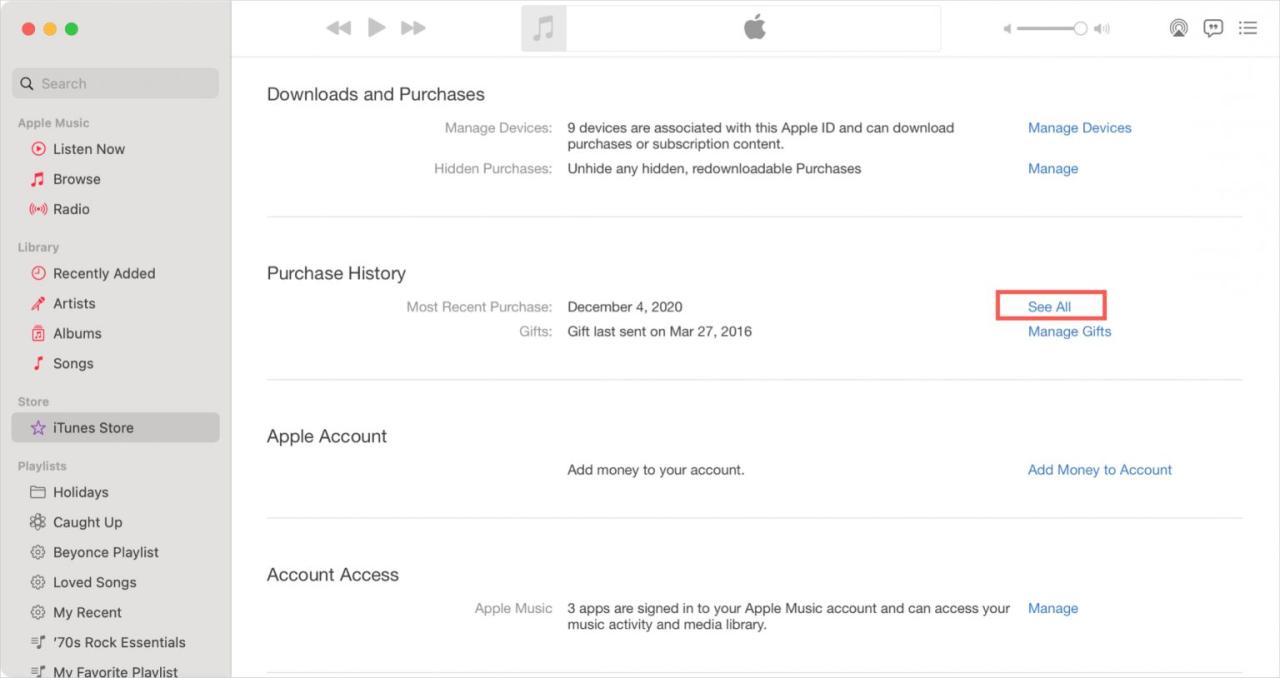 How to find your App Store purchase history with prices