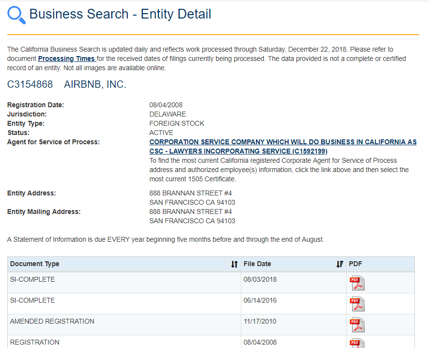 California business search