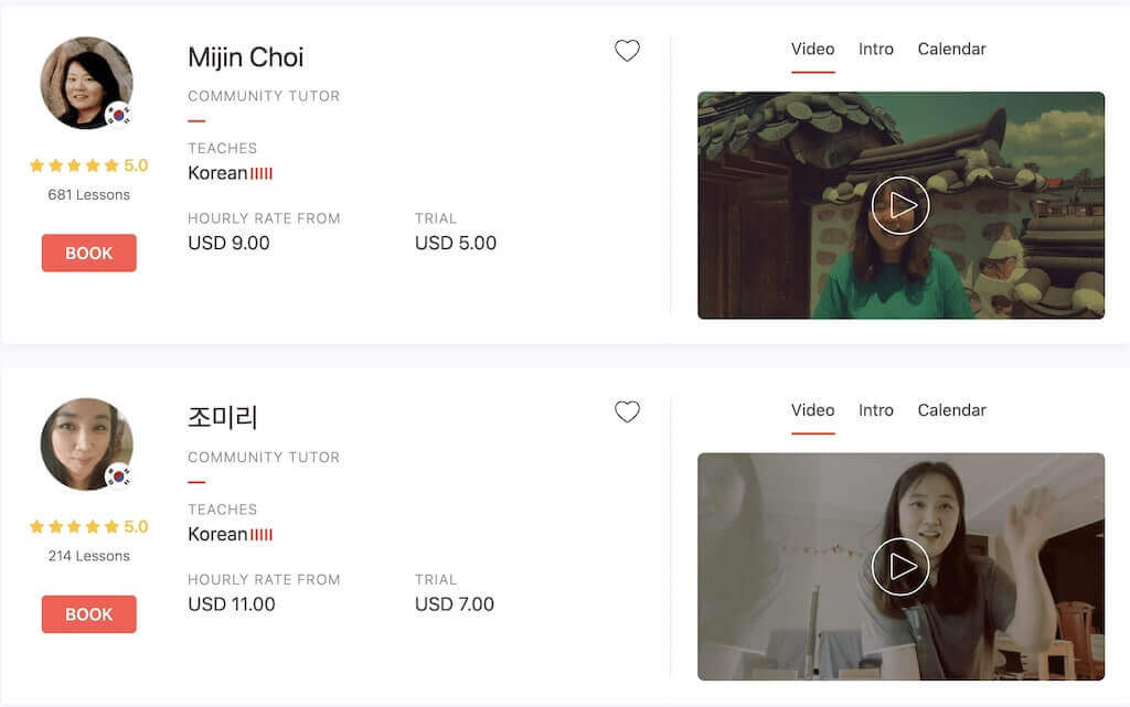 Learn korean online classes