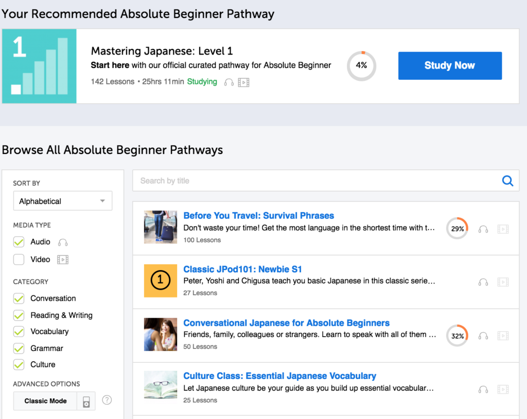 BIG Collection - Free Online Japanese Courses for Beginners