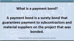 What Is A Payment Bond? – Getting to Infiniti and Beyond