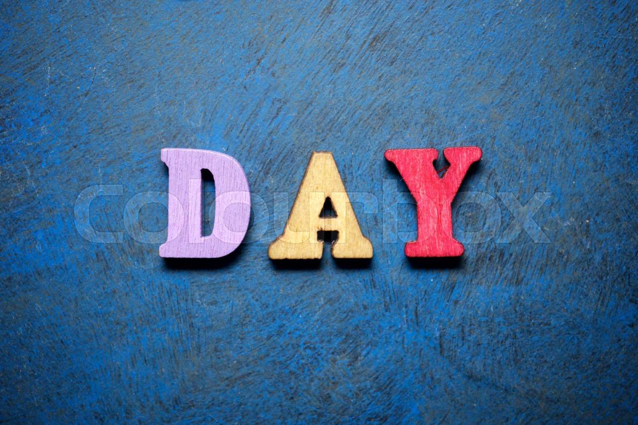 Day word view | Stock image | Colourbox