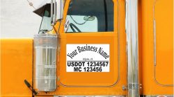 Amazon.com - Custom US DOT Trucking Decal Sticker Tow Truck, USDOT MC ...