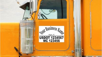 Amazon.com - Custom US DOT Trucking Decal Sticker Tow Truck, USDOT MC ...