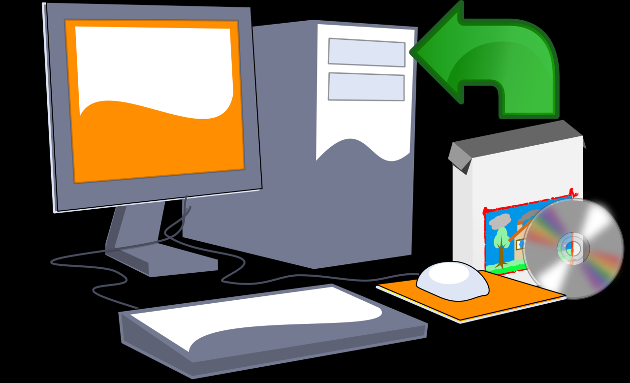 Clipart - Install Computer Software CD Clipart - Install Computer Software CD