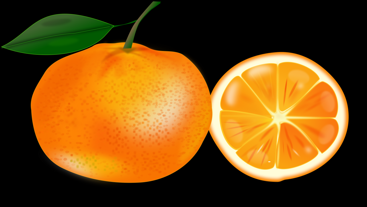 Clipart - slice of an orange Clipart - slice of an orange