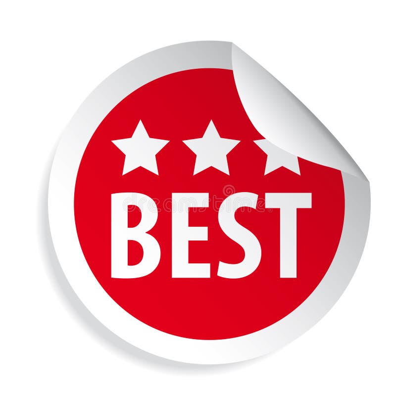 Best of the Best label stock vector. Illustration of perfection - 13205425